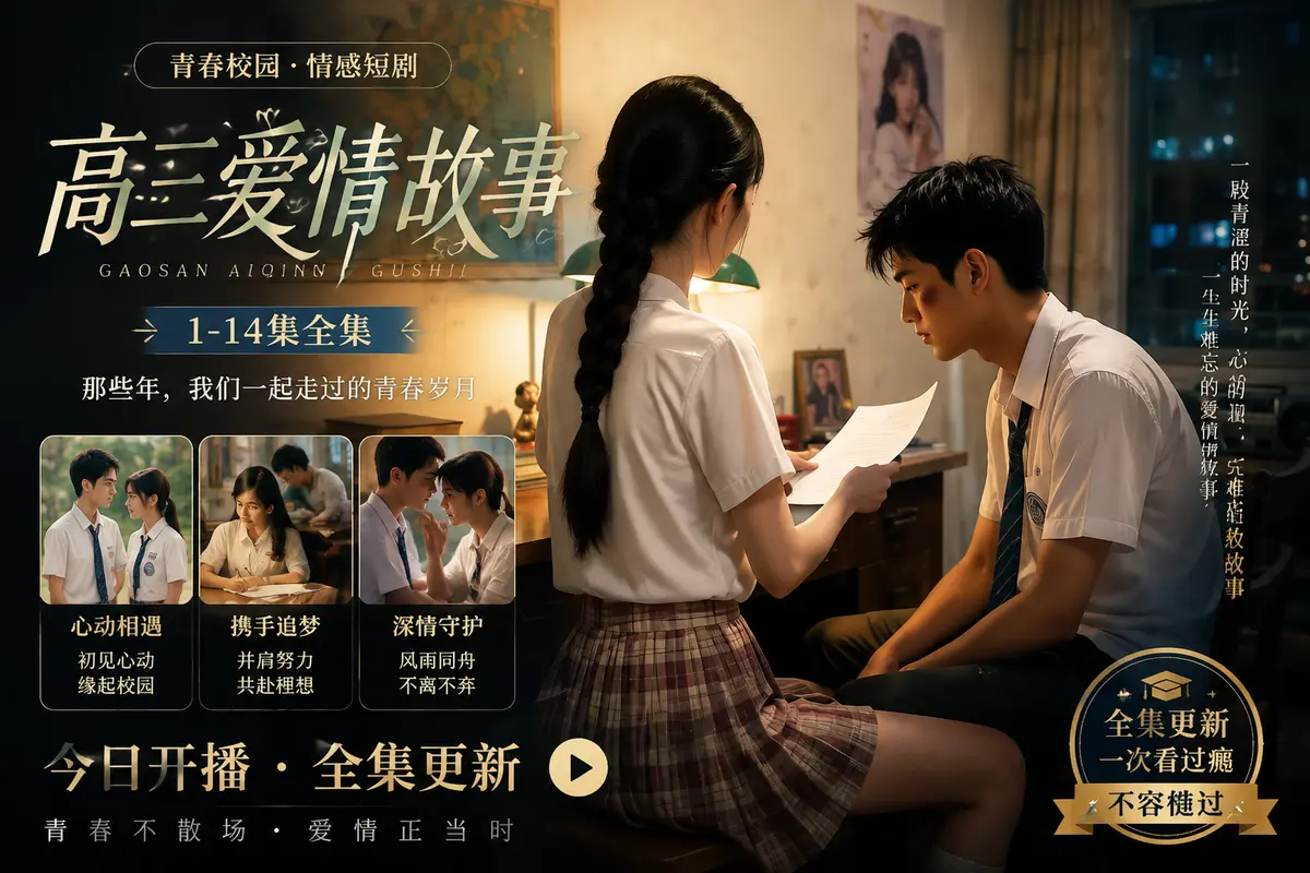 《b中高三爱情故事》真人版AI短剧免费观看-未删减完整版全集在线观看-b中高三爱情故事蓝光修复中字版高清零卡顿