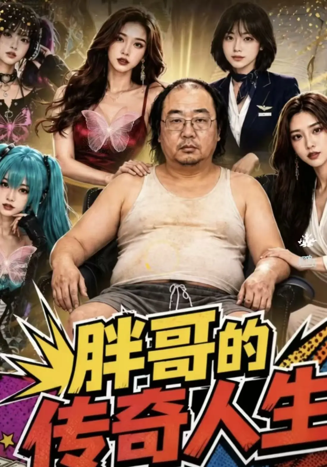 胖哥的传奇人生全集无广告免费在线观看-黄果魔改AI短剧《胖哥的传奇人生》夸克百度云网盘全集直达下载-200斤胖子逆袭太解气